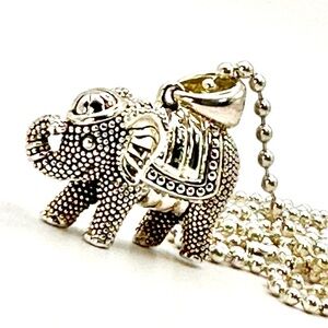 Lagos Rare Wonders Silver Elephant Pendant Necklace